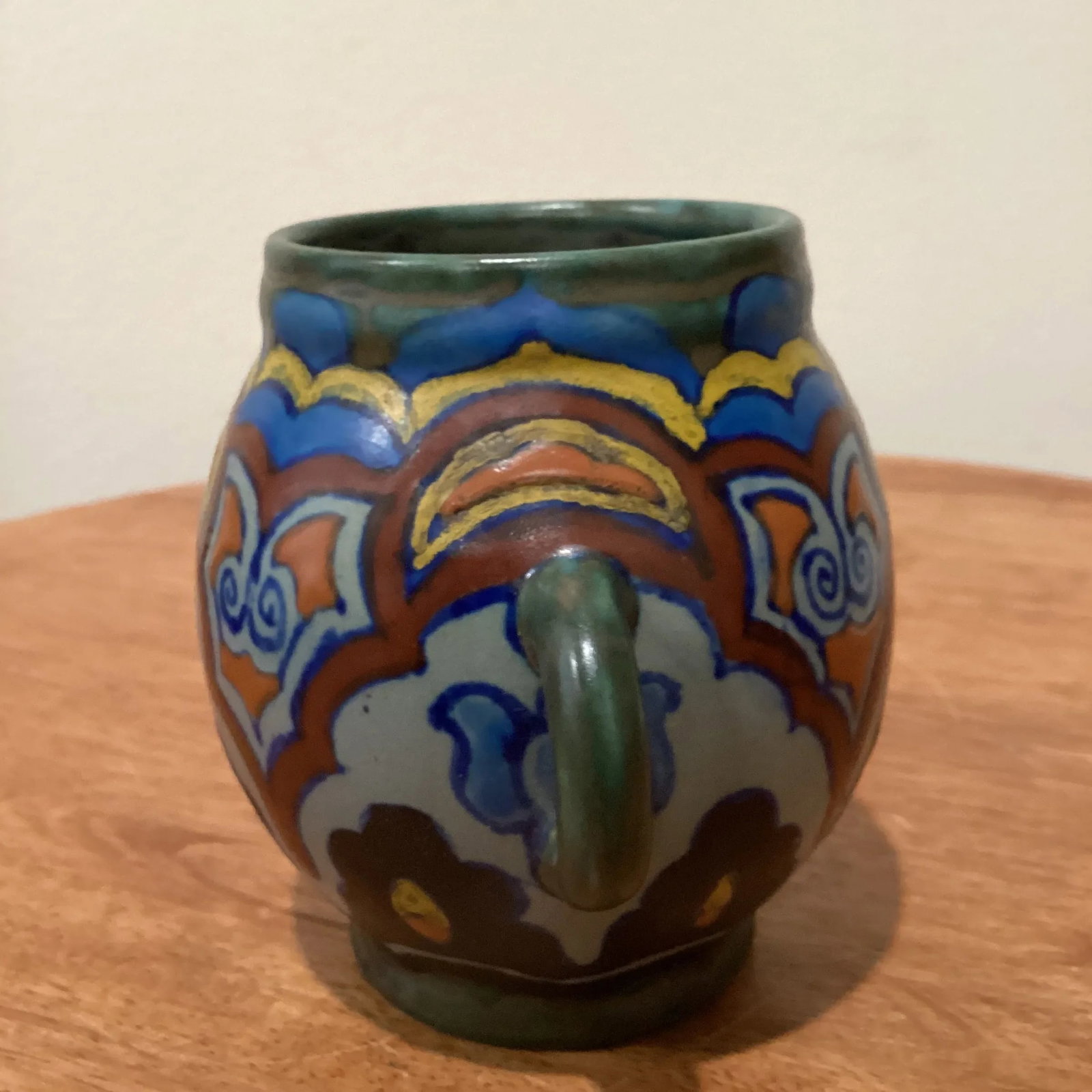 Antique Gouda Pottery Handled Vases & Pots Set Circa 1922-1923 Holland - Set of 2 - 3