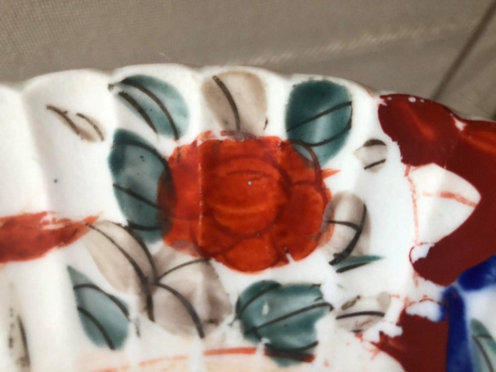 18th-19th Century Antique Japanese Imari Scalloped Rim Plate - 6