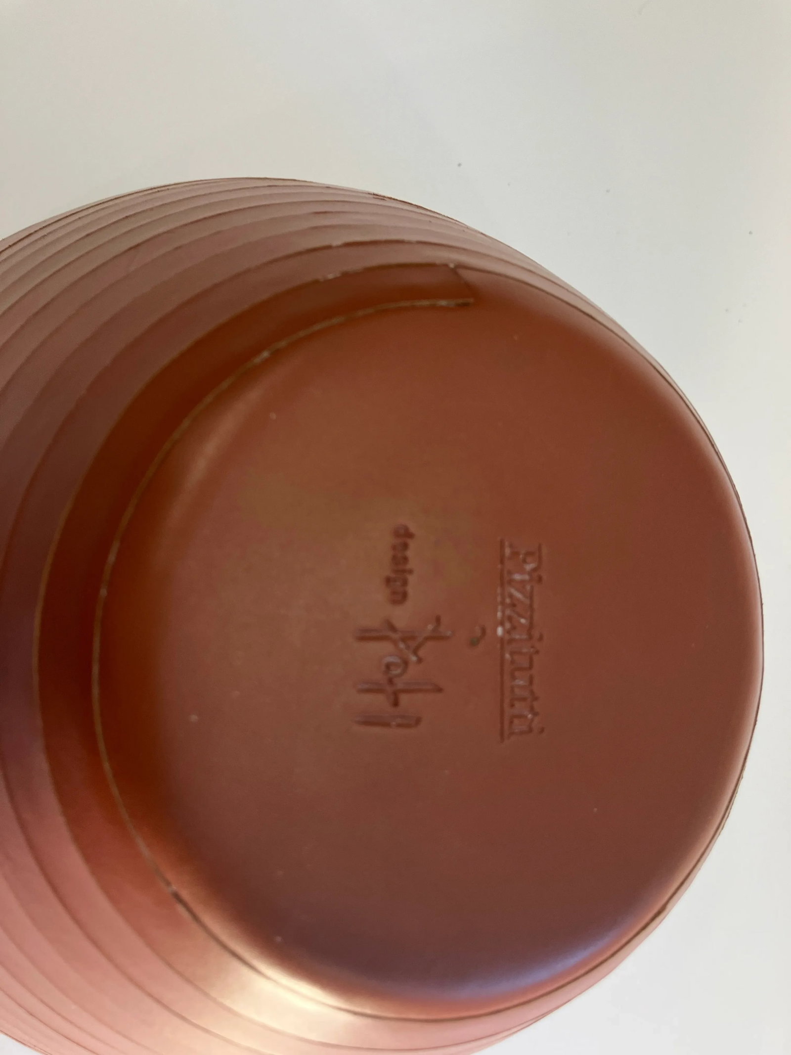 1990s Italian Leather Vase Signed Pizzitutti - 7