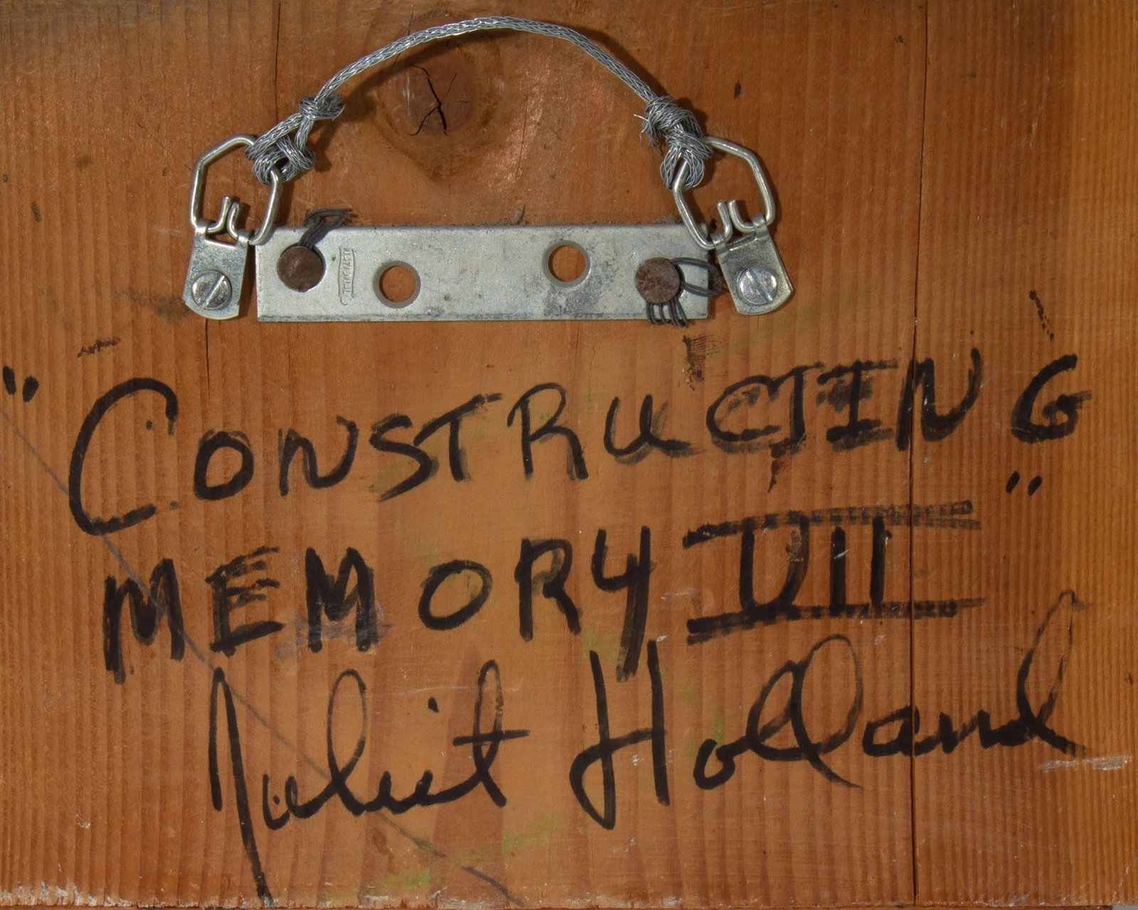 "Constructing Memory Vii" Mixed Media Wall Assemblage by Juliet Holland - 5