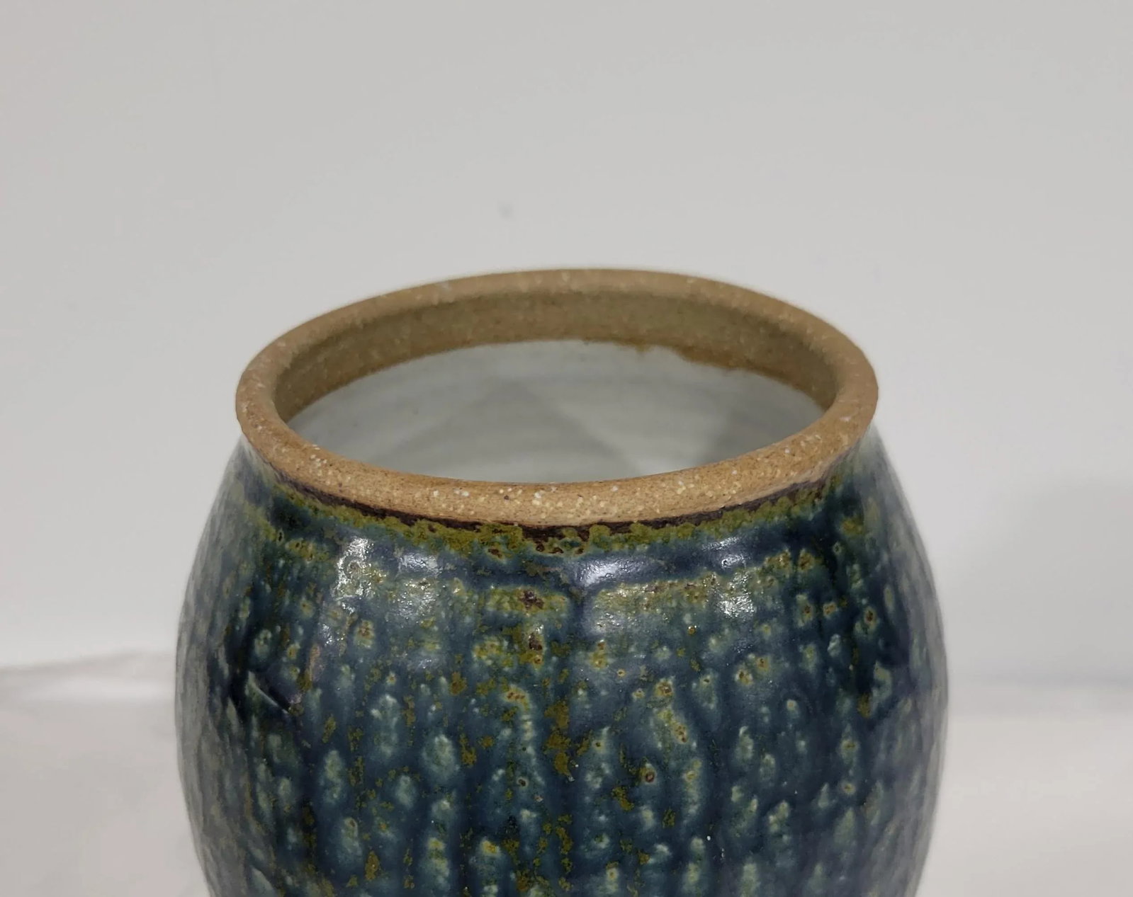 Vintage Salt Glazed Studio Pottery Lidded Jar - 4