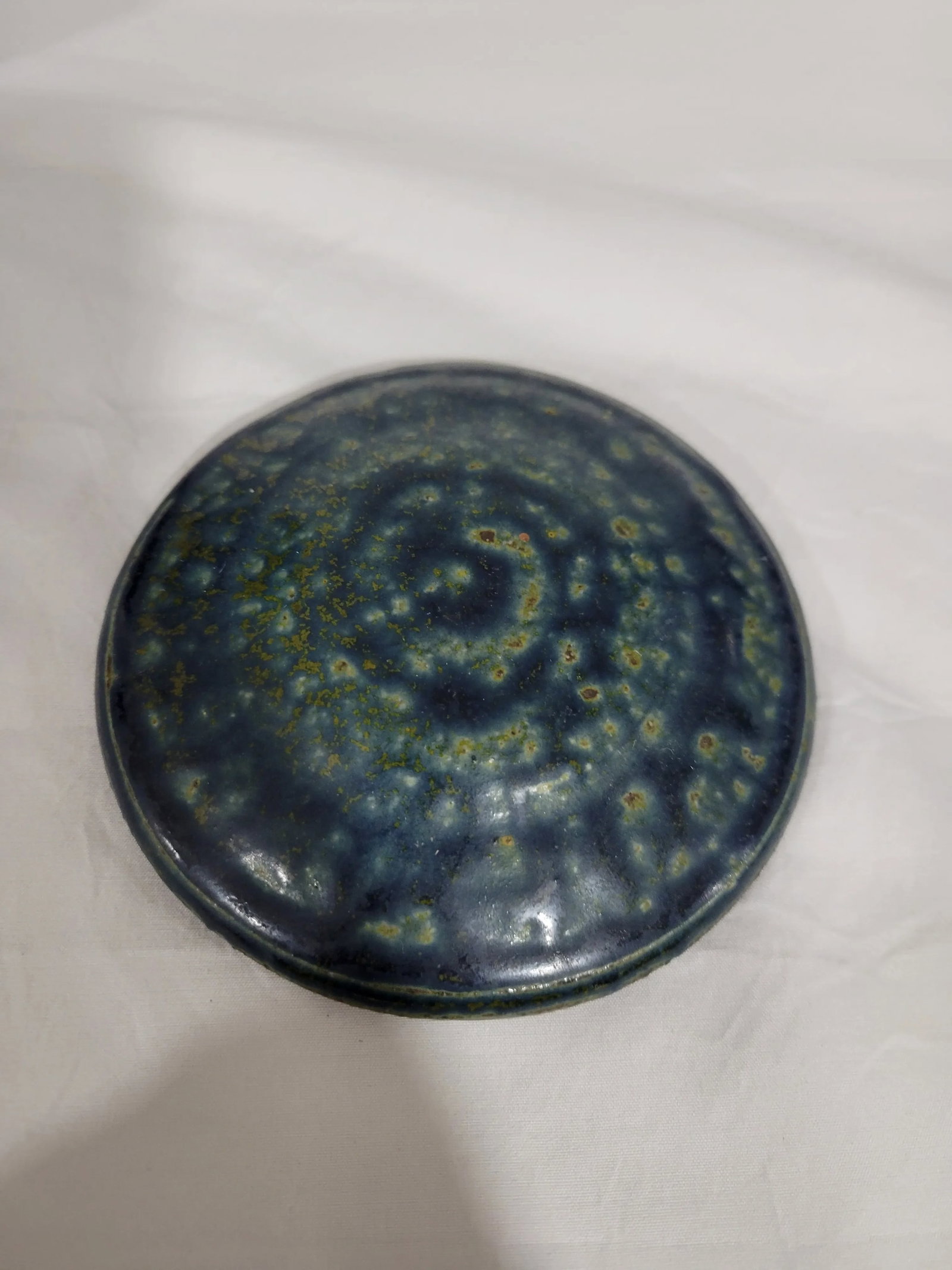 Vintage Salt Glazed Studio Pottery Lidded Jar - 8