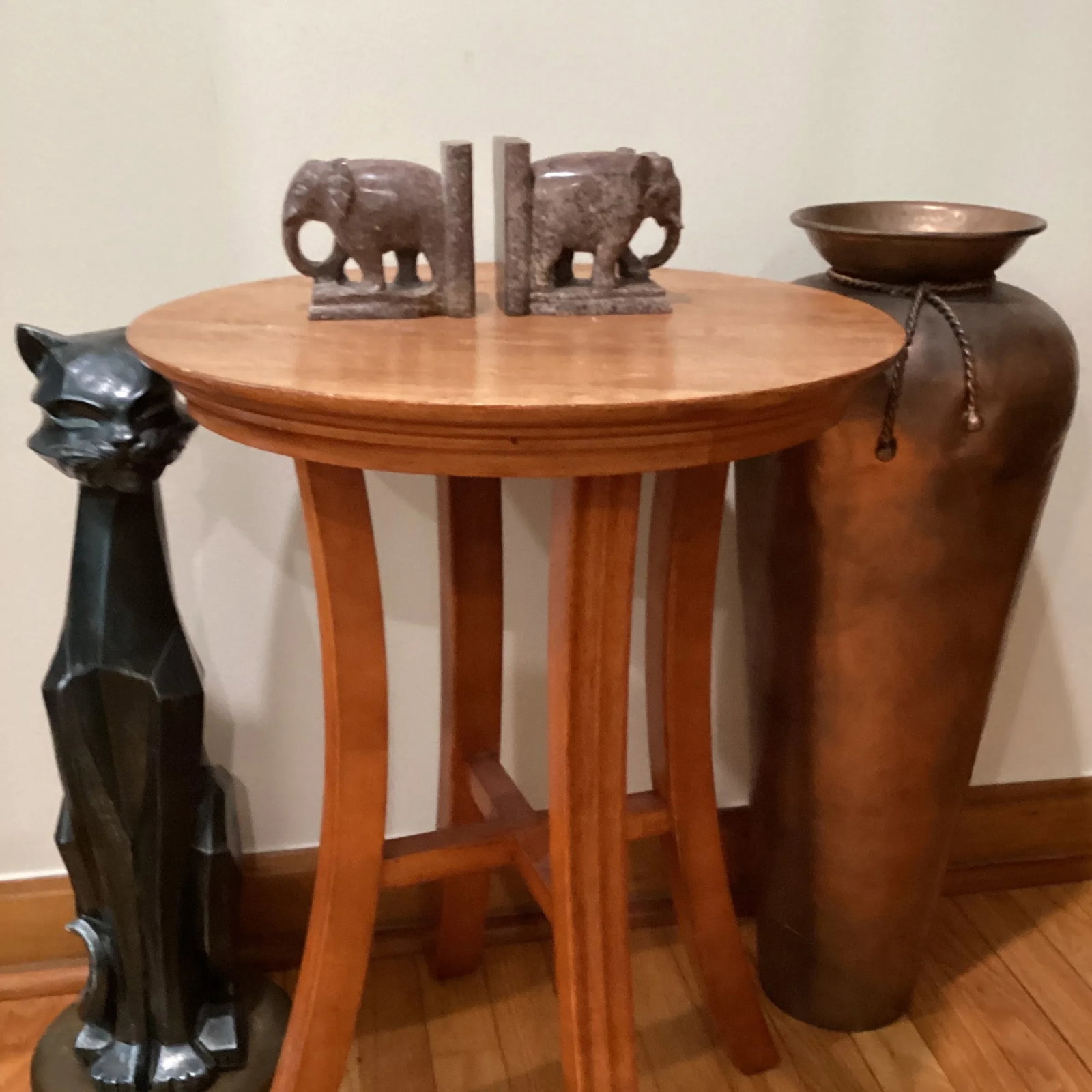 Pair of Hand Carved Elephant Marble Sculpture Bookends Art Deco Style Circa 1950 - 9