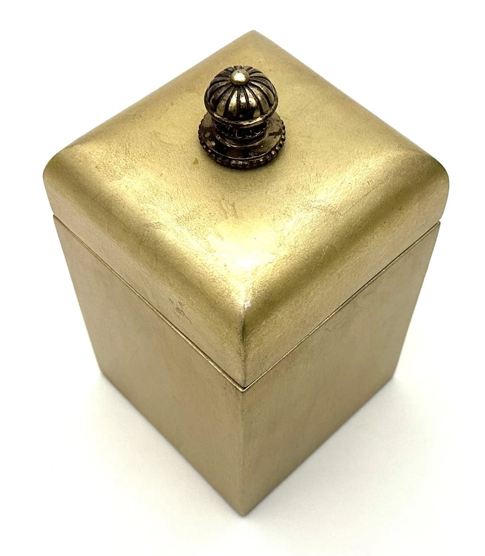 1980s Maitland Smith Gold Leaf Lacquer Box - 2