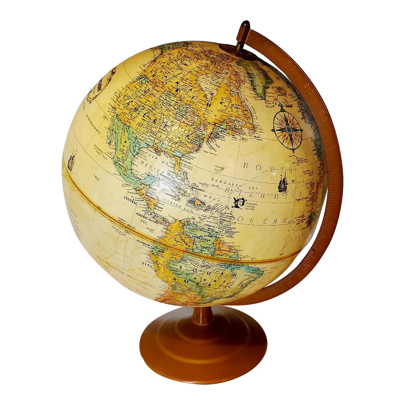 Vintage Replogle World Globe With Metal Base (1 of 10)