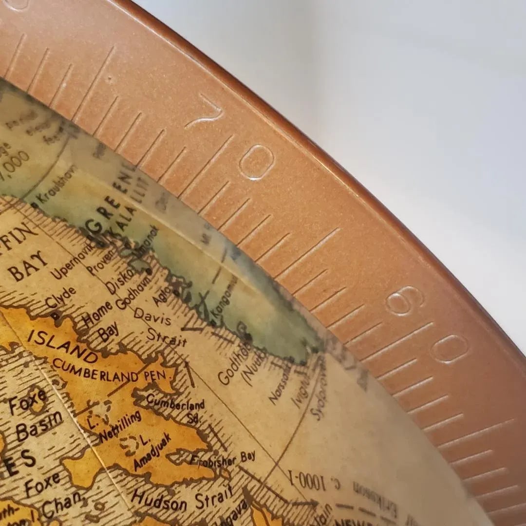 Vintage Replogle World Globe With Metal Base - 5