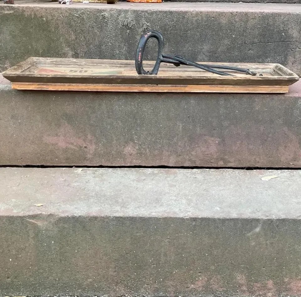 Early 20th Century Handmade Rustic Antique Sign for "Lineberger Ice & Fuel Co" in Gastonia,N.C. - 8