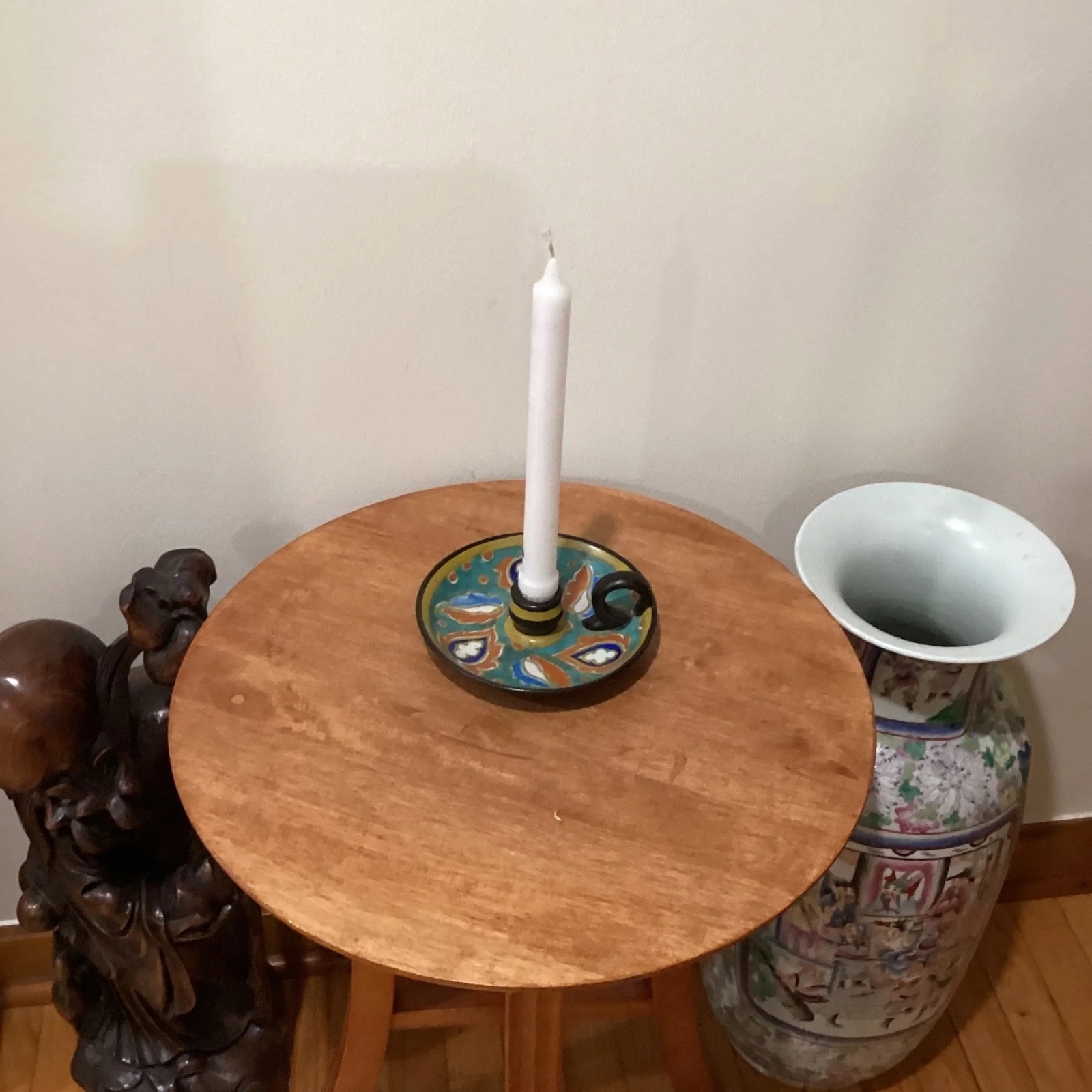 Antique Art Nouveau Studio Gouda Pottery Candleholder Holland Circa 1920s - 10