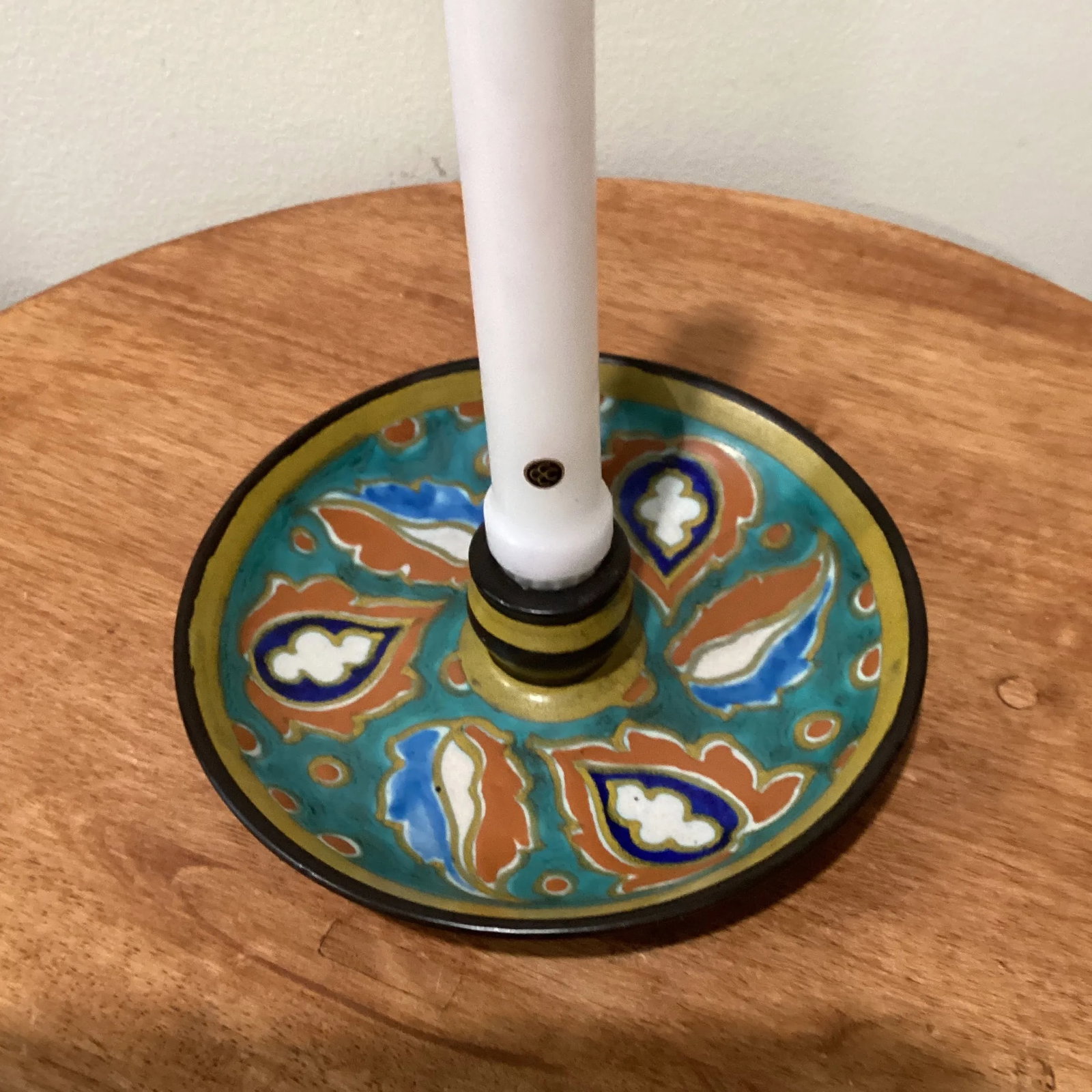 Antique Art Nouveau Studio Gouda Pottery Candleholder Holland Circa 1920s - 12