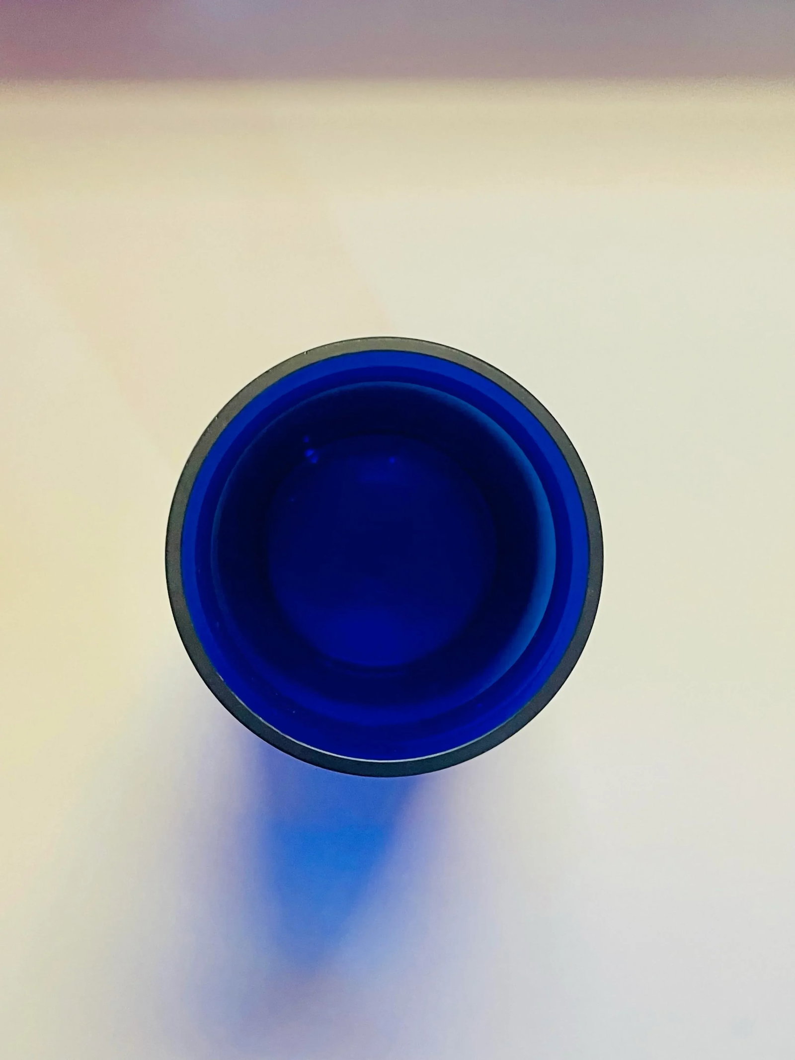 Vintage Pilgrim Glass Cobalt Blue Handmade Vase - 5