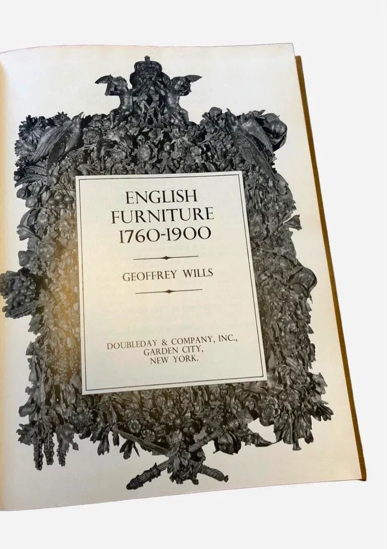 Vintage 1971 Hardcover English Furniture 1760-1900 Illustrated Guide by Geoffrey Wills - 3