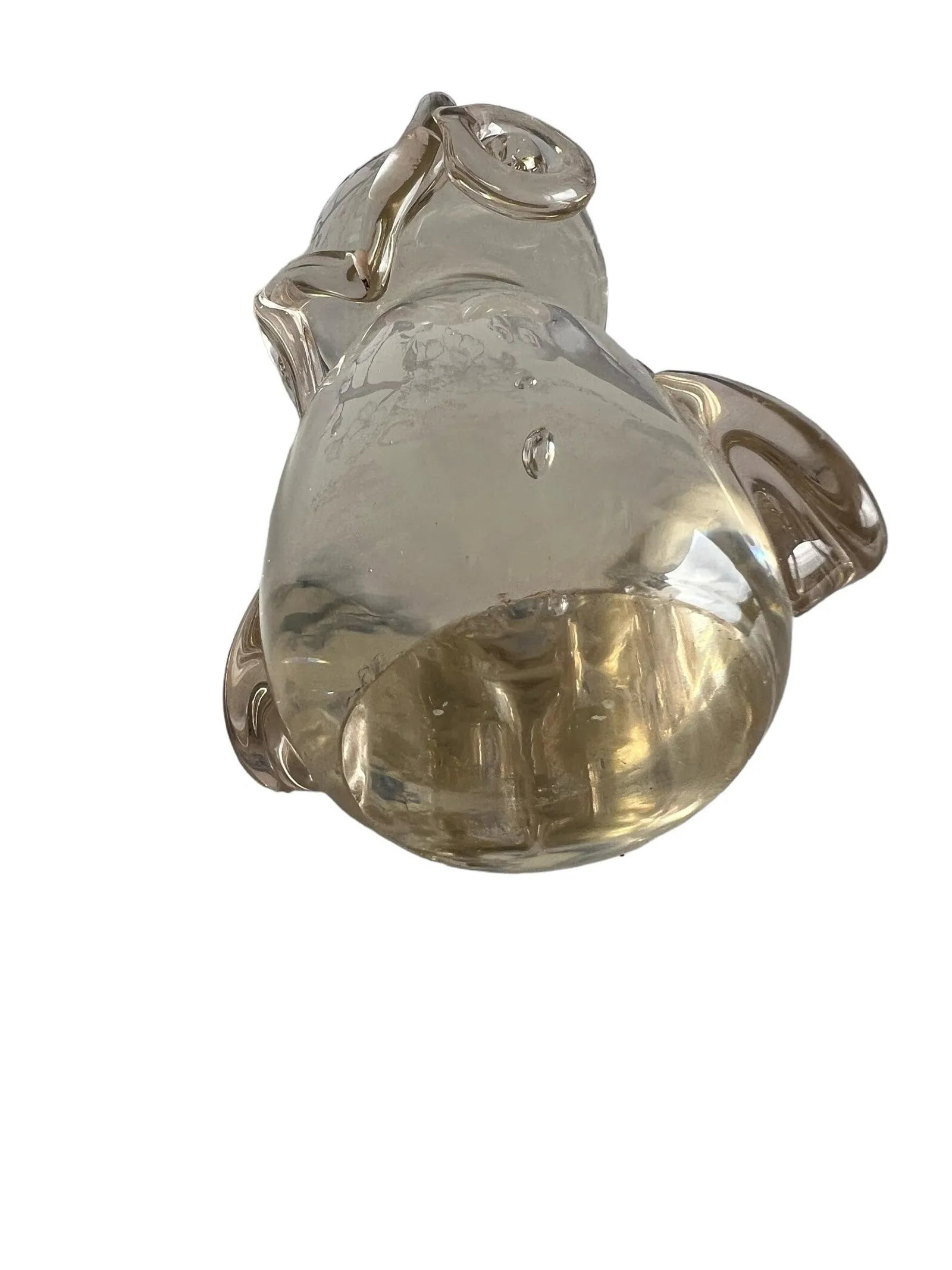 1970s Hand-Blown Glass Owl Paper Weight - 4