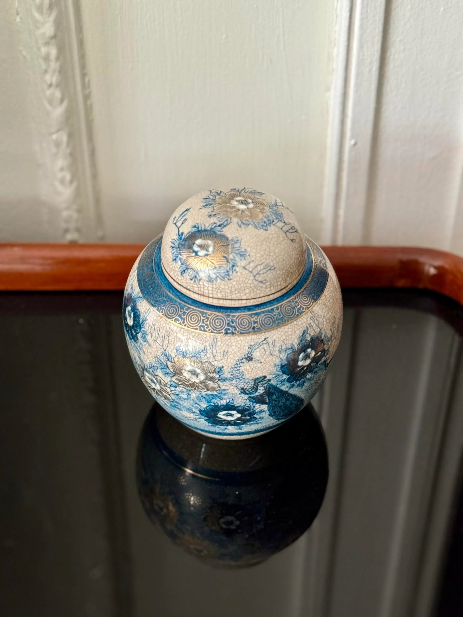 Small Vintage Kutani Porcelain Ginger Jar - 2