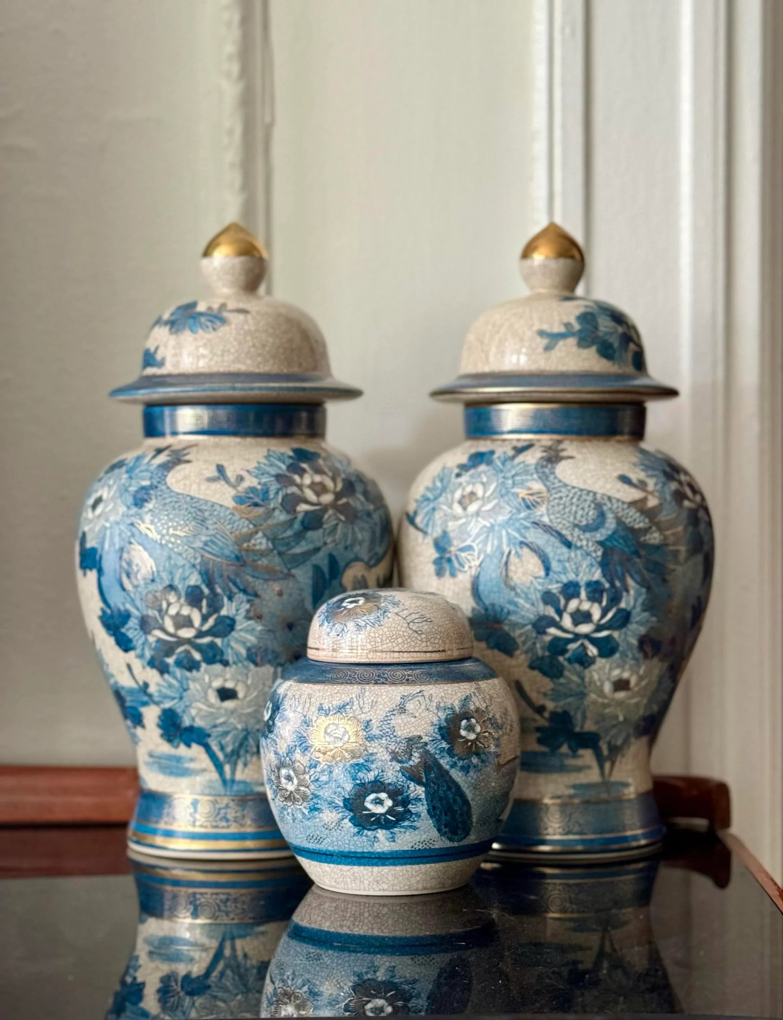 Small Vintage Kutani Porcelain Ginger Jar - 4