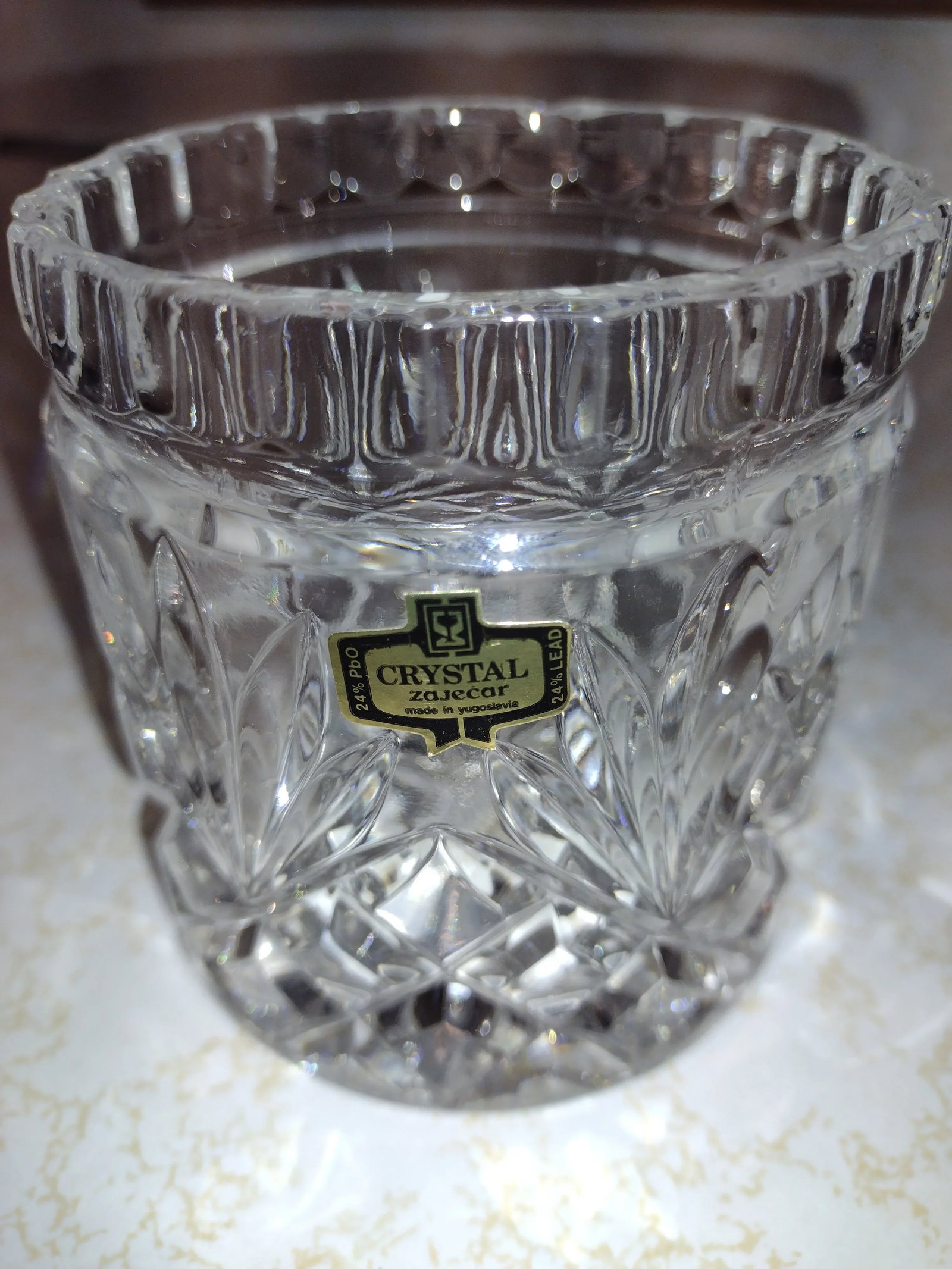 Mid 20th Century Zajecar Crystal Bowl - 2