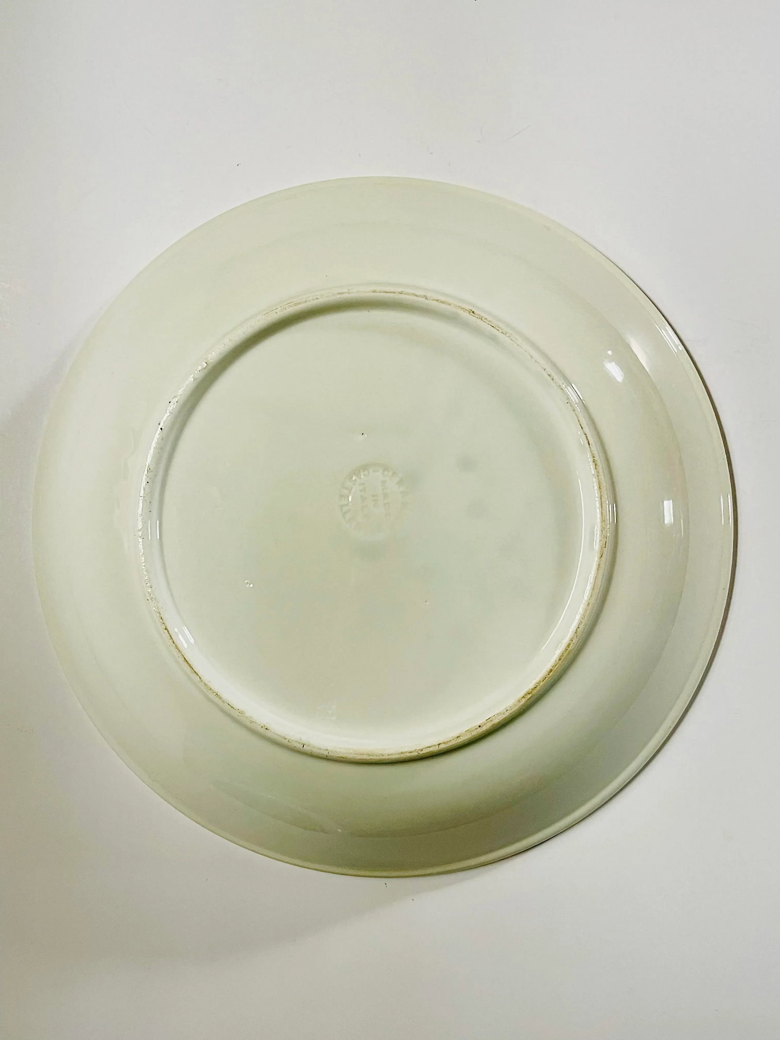 Mid 20th Century Rainbow Stripe Italian Serving Bowl - 11