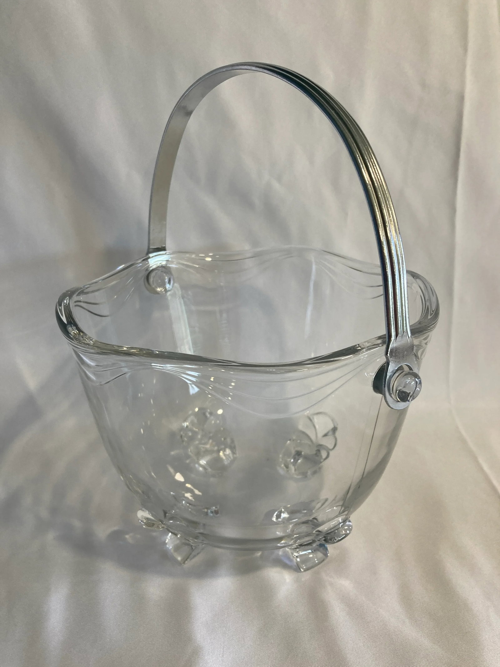 1930s Vintage Fostoria Coronet Ice Bucket - 4