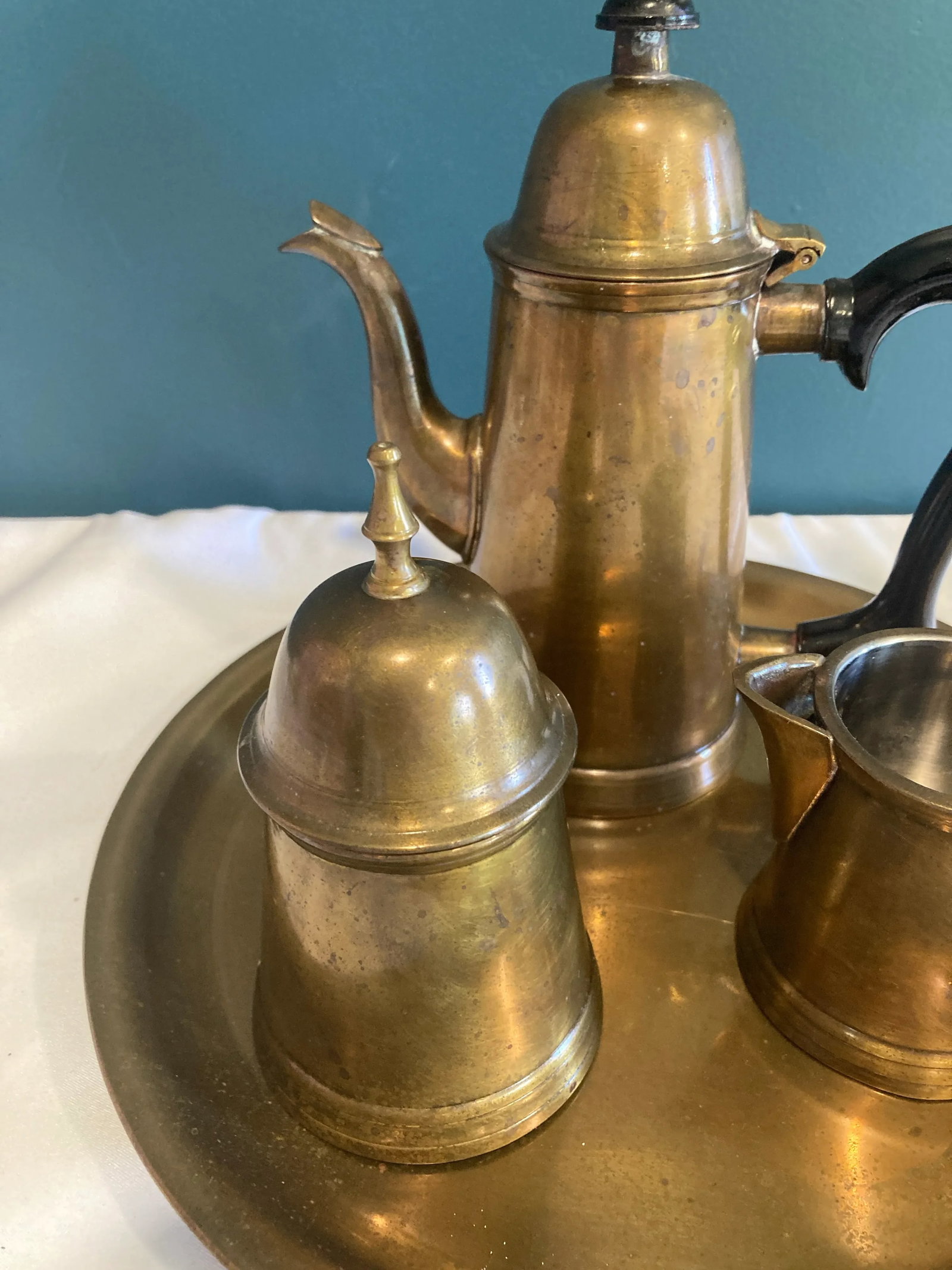 Mid-Century Gatco Brass Coffee Service Set- 4 Pieces - 2