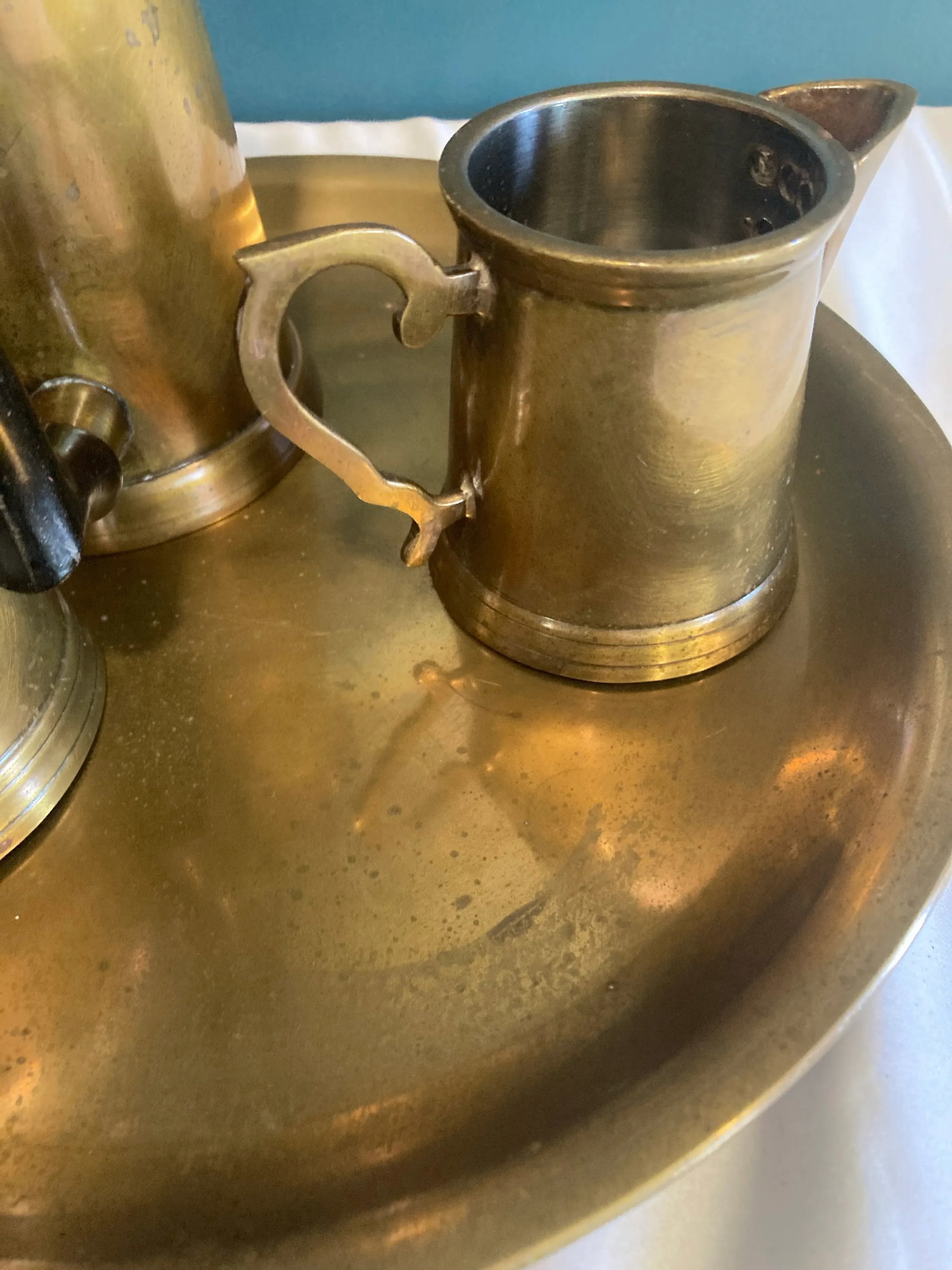 Mid-Century Gatco Brass Coffee Service Set- 4 Pieces - 7