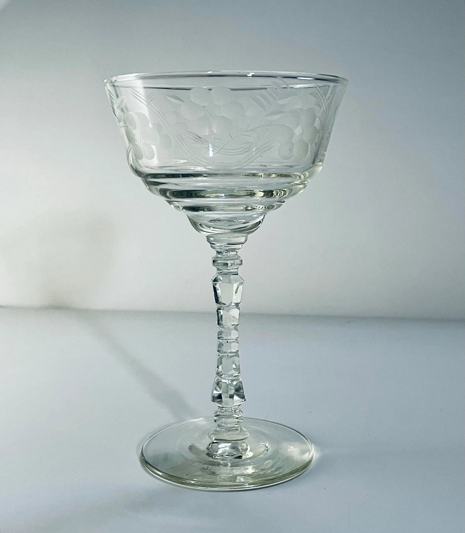 Mid 20th Century Libbey Rock Sharpe Champagne Coupes- Set of 4 - 3