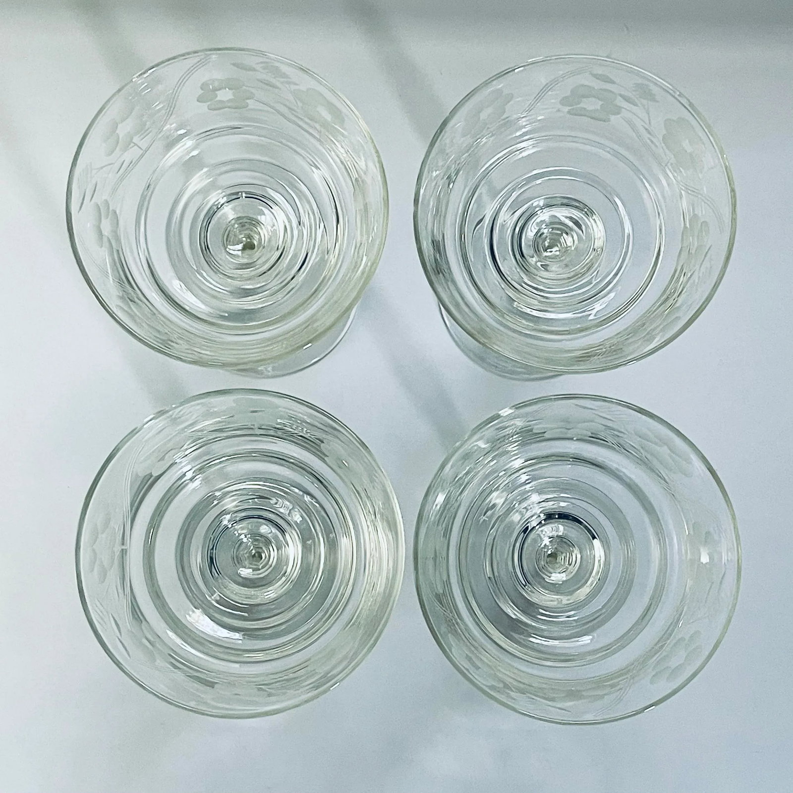 Mid 20th Century Libbey Rock Sharpe Champagne Coupes- Set of 4 - 5