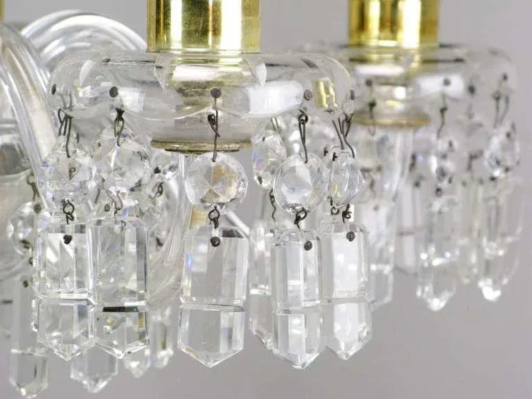 Lightolier Cut-Crystal Five-Arm Chandelier, Circa 1940s - 6