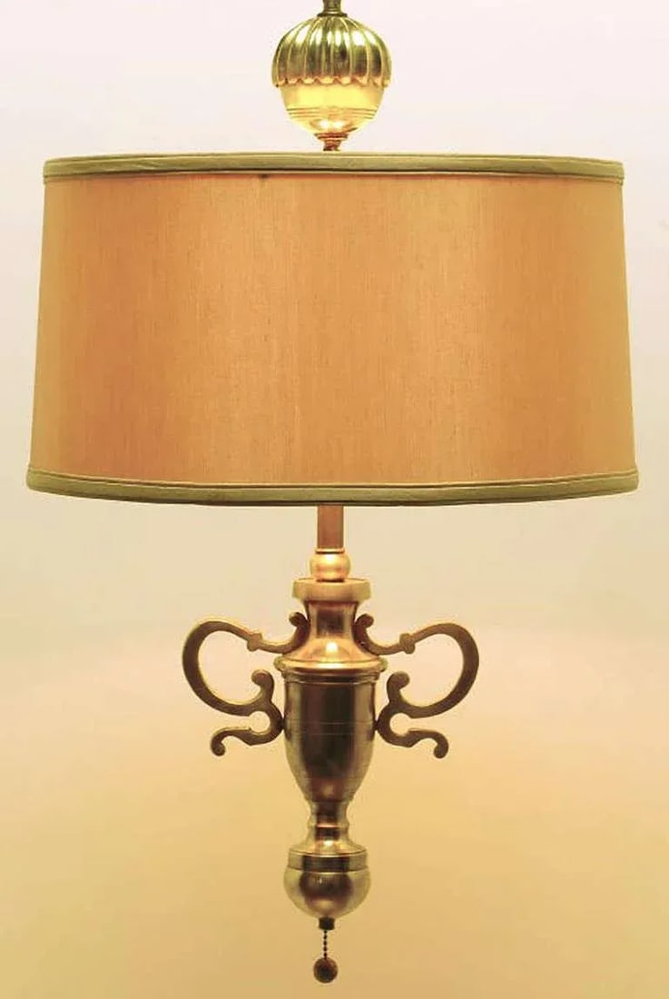 Marbro Brass Empire Style Pendant Lamp - 3