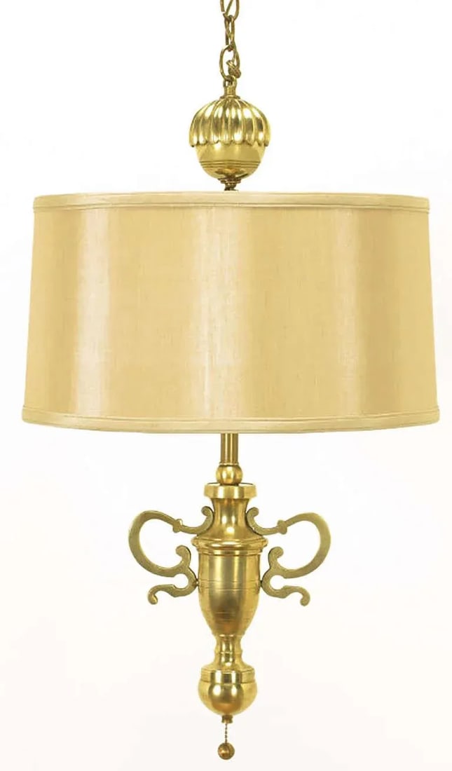 Marbro Brass Empire Style Pendant Lamp - 4