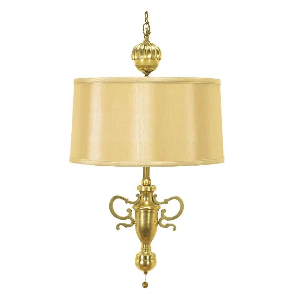 Marbro Brass Empire Style Pendant Lamp - 9