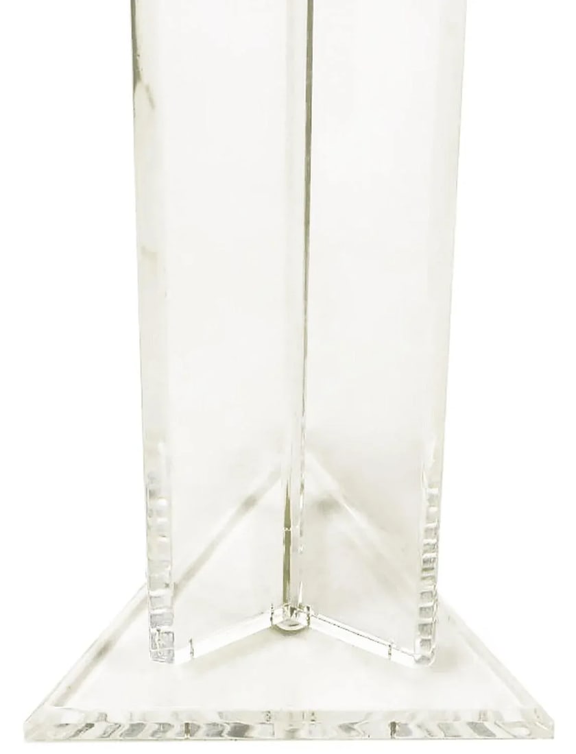 Triangular Trefoil Lucite Floor Lamp - 5