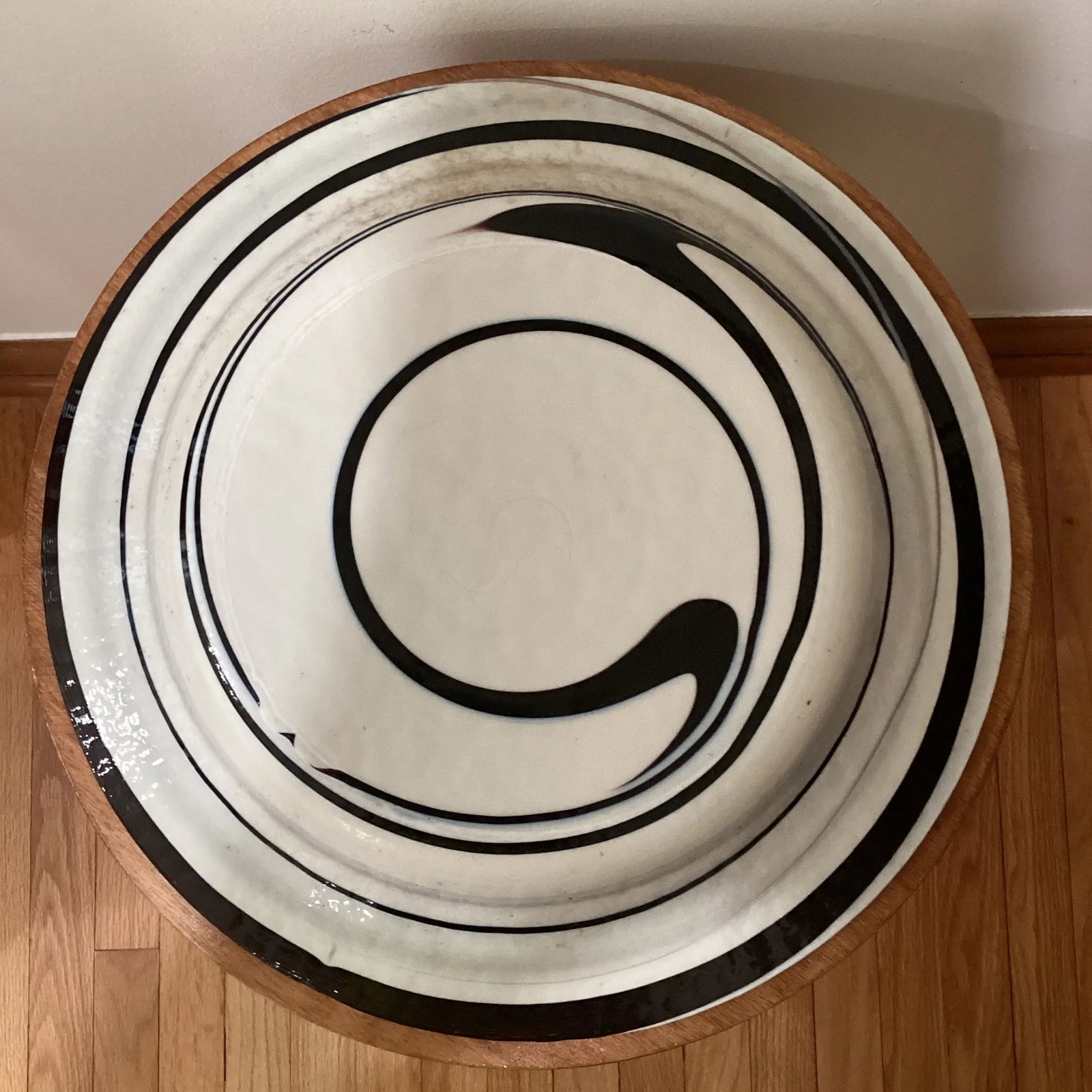Mid 20th Century Murano Art Swirl Glass Centerpiece Bowl by Yalos Casa Italy - 8