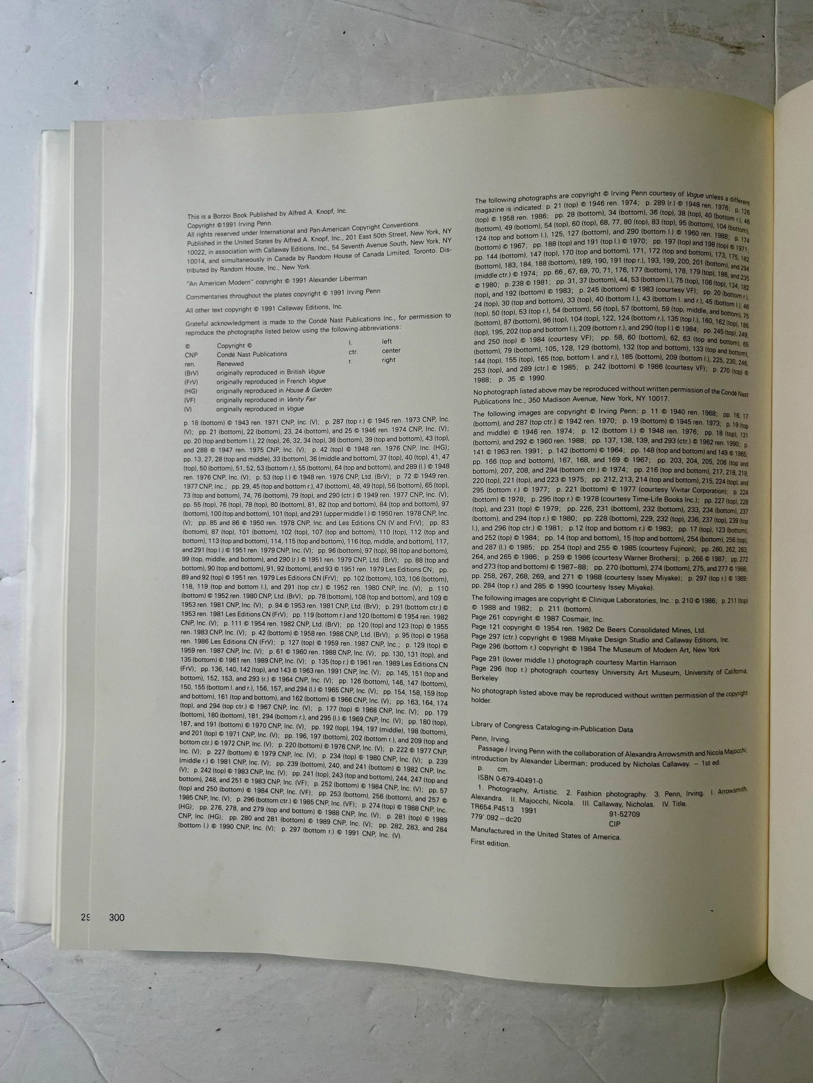 Passage: A Work Record by Irving Penn, 1991, 1st Edition - 5