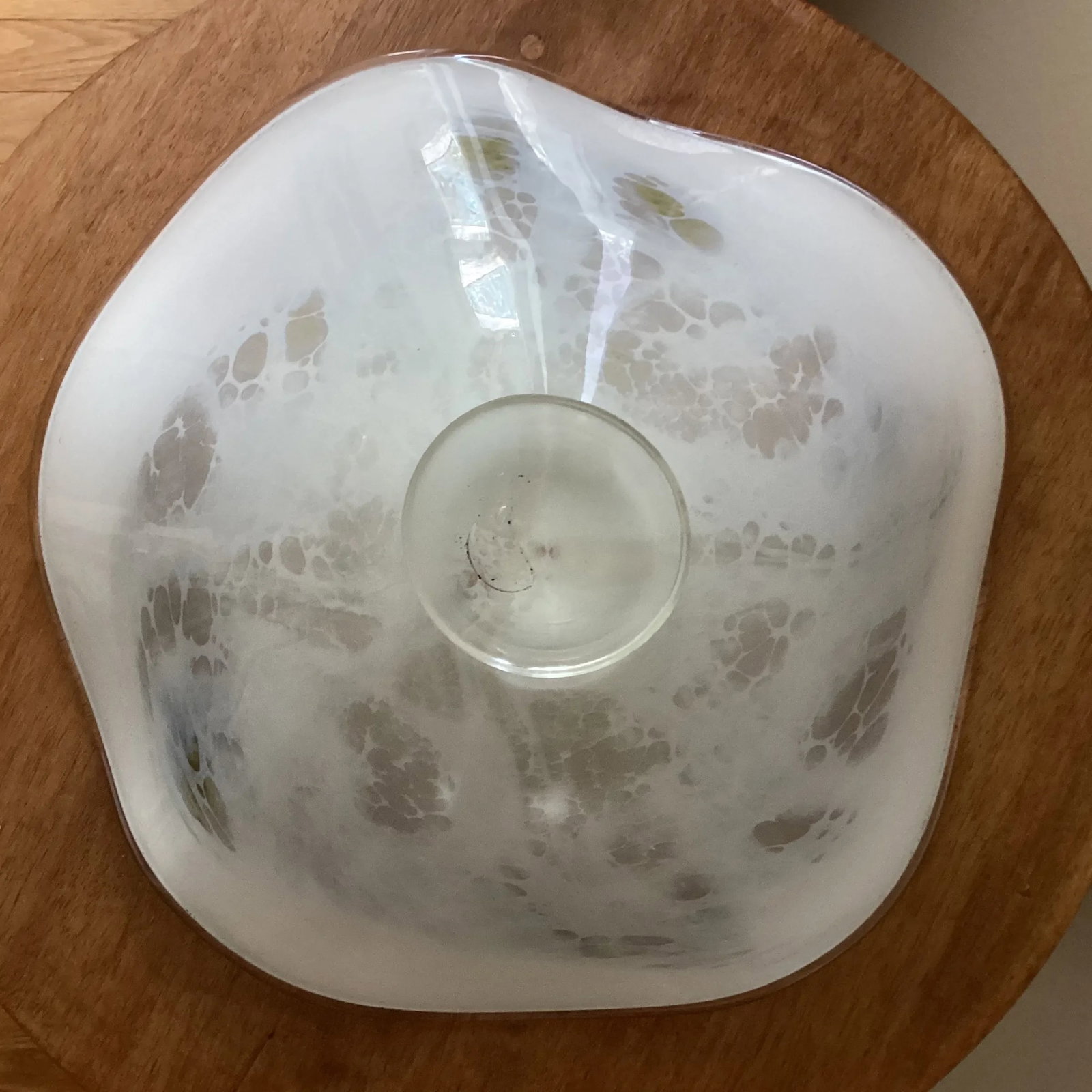 Mid 20th Century Italian Murano Colorful Art Glass Centerpiece/Bowl Signed by Artist - 11