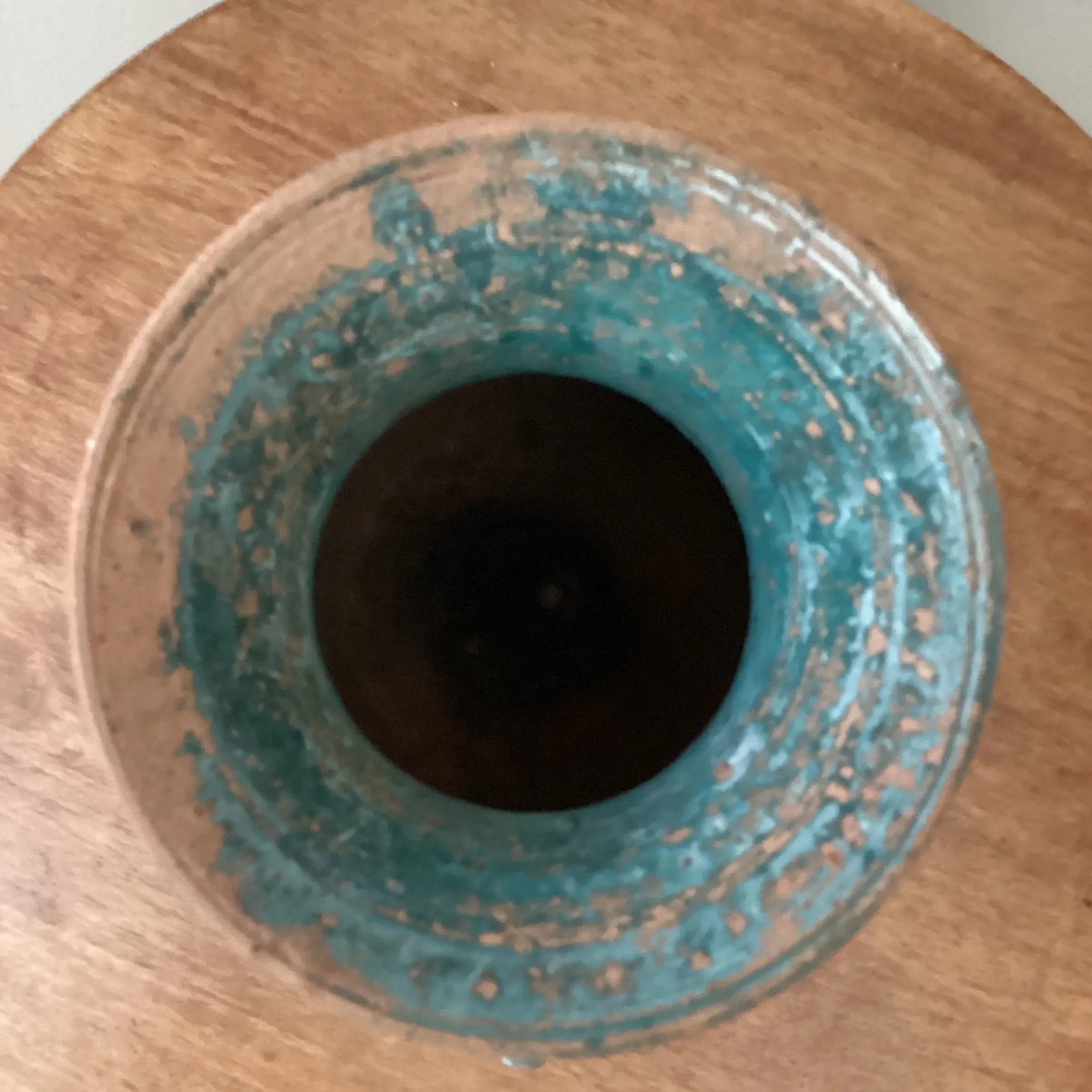 Early 20th Century Chinese Style Glazed Pottery Terracotta Green Vase - 7