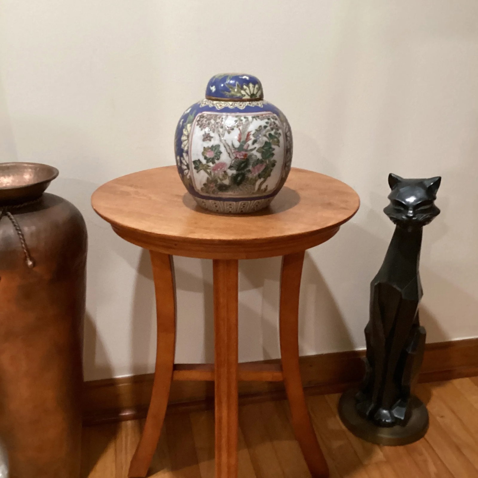 Vintage Chinese Porcelain Covered Ginger Jar With Six Character Marks - 12