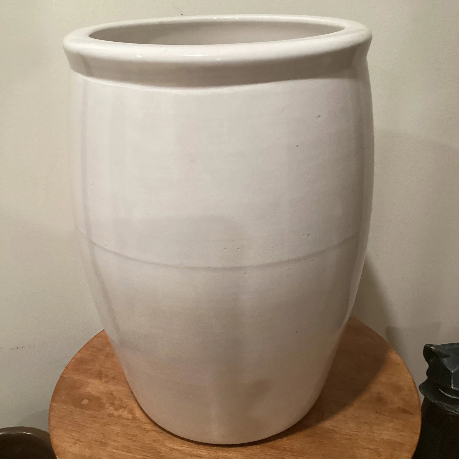 Contemporary Ceramic Glossy and Glazed Jar Planter - 12