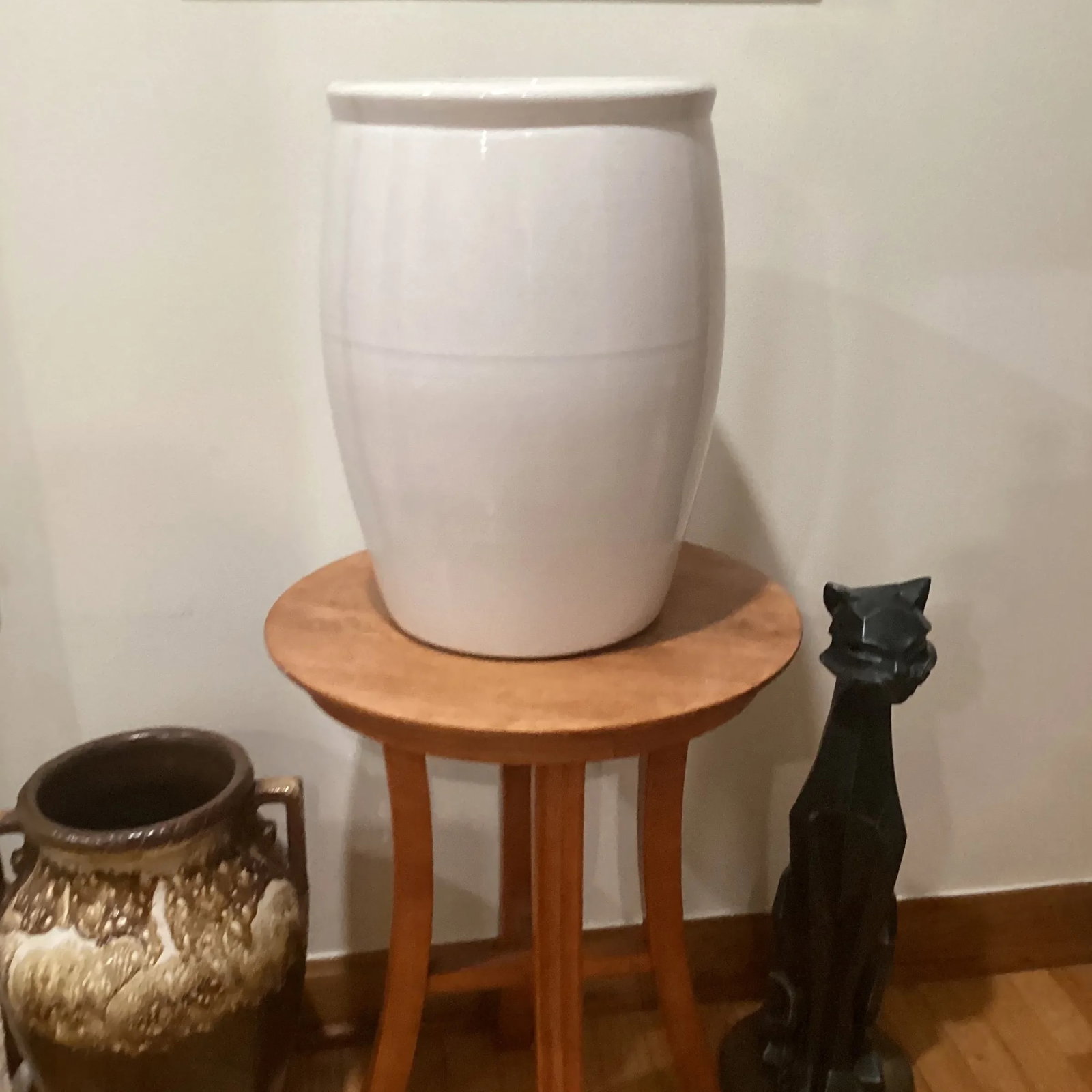 Contemporary Ceramic Glossy and Glazed Jar Planter - 8