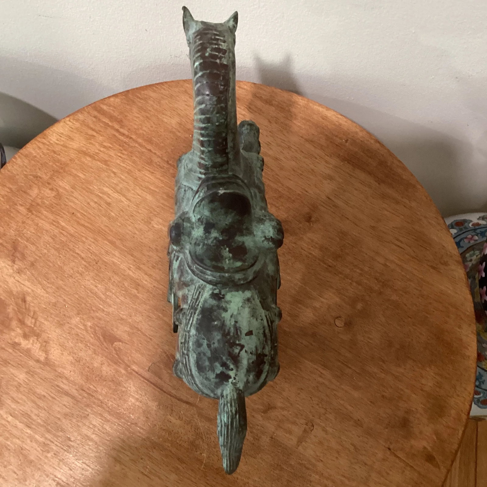 Early 20th Century Tang Dynasty-Style War Horse Metal Sculpture on Pedestal, Artist Signed - 12