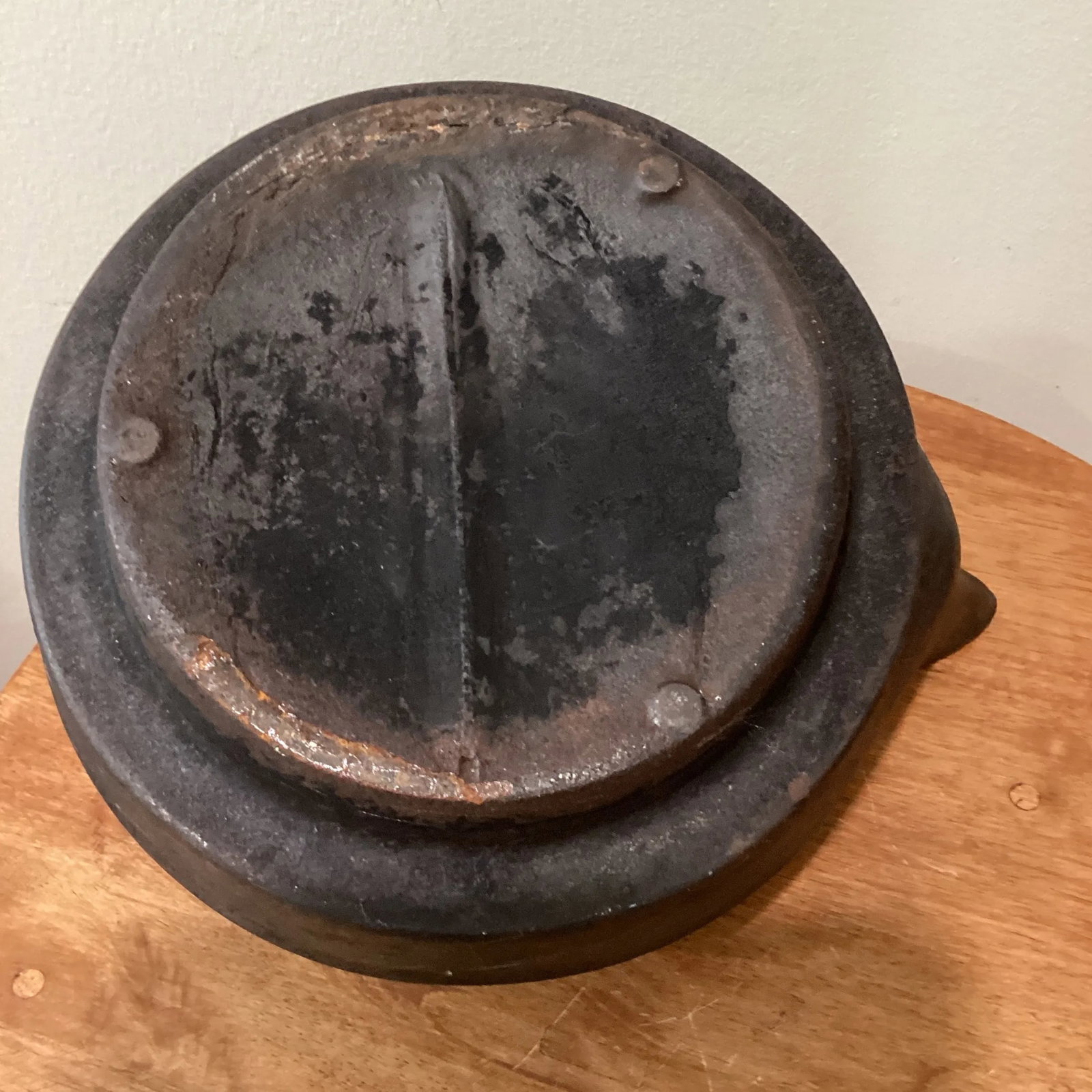 Antique 1863 Brinkmeyer Cast Iron Tea Kettle Evansville - 8