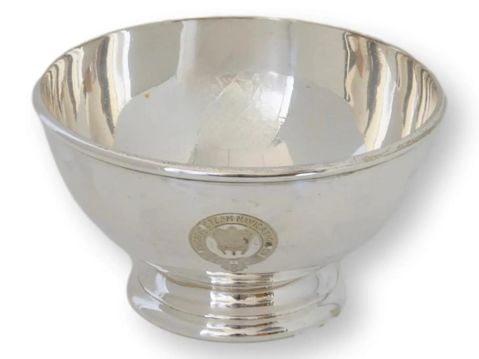 Antique Mappin & Webb for Pacific Steam Navigation Co. Hotelware Snack / Dessert Bowl - 2