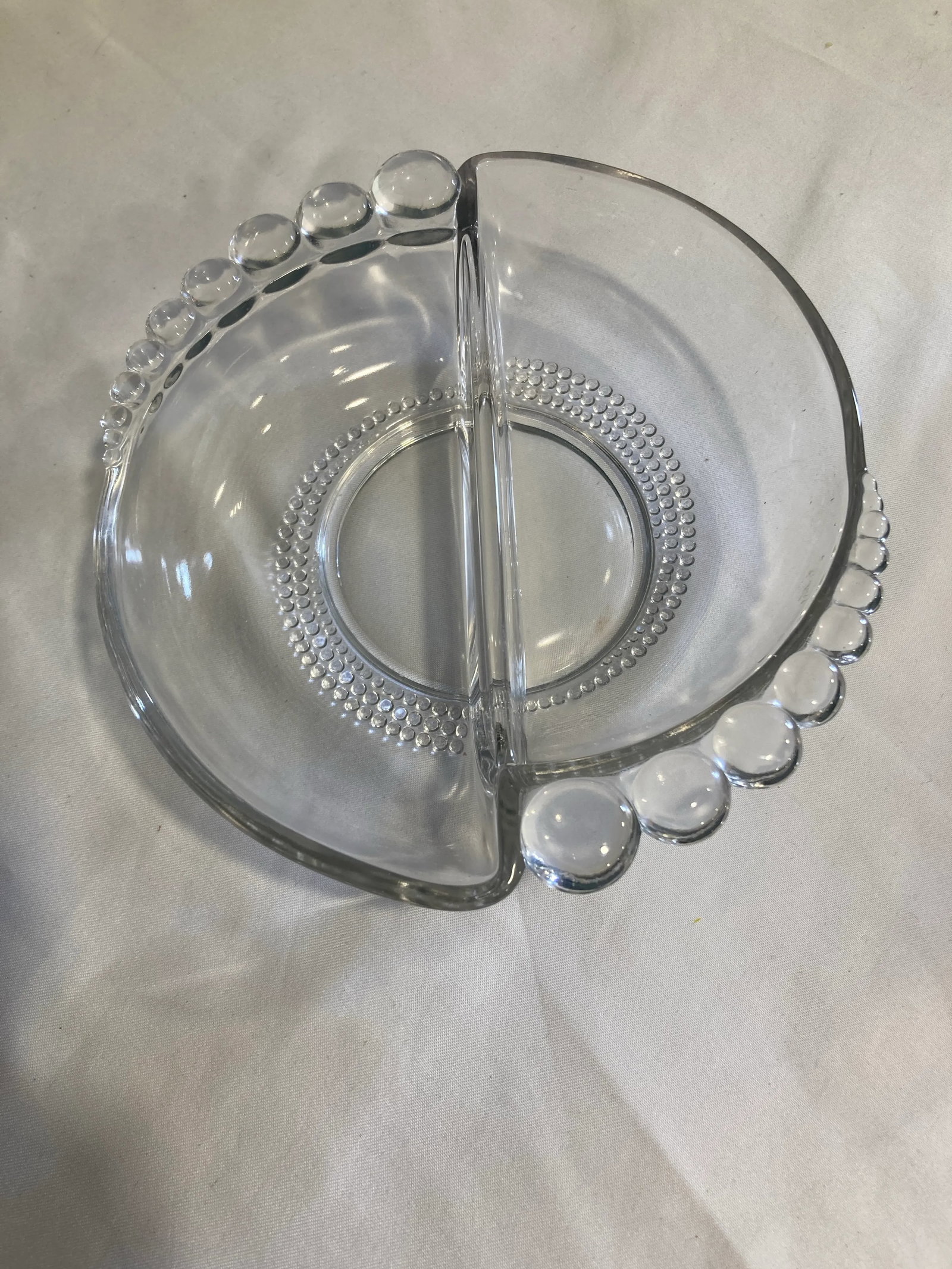 Vintage Duncan Miller Candlewick Divided Relish Dish - 3