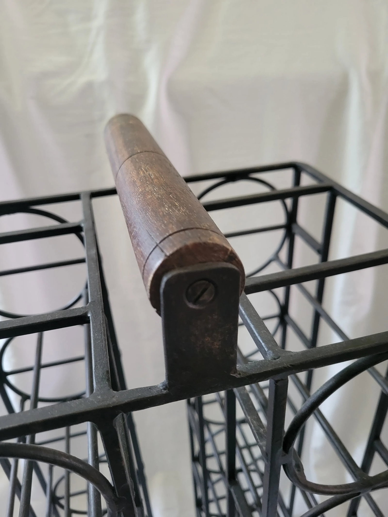 1970s Vintage Industrial Wrought Iron Wine Rack - 8