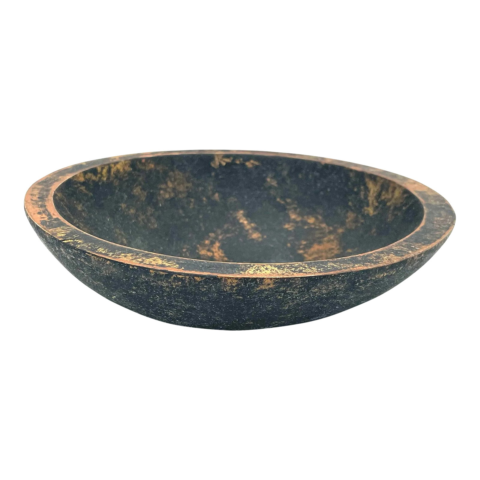 1930s Vintage African Handmade Wooden Bowl: This bowl is a true masterpiece, crafted with love and care by a skilled artisan. The wood used is richly grained, with swirling patterns of dark brown and golden hues that seem to dance across the
