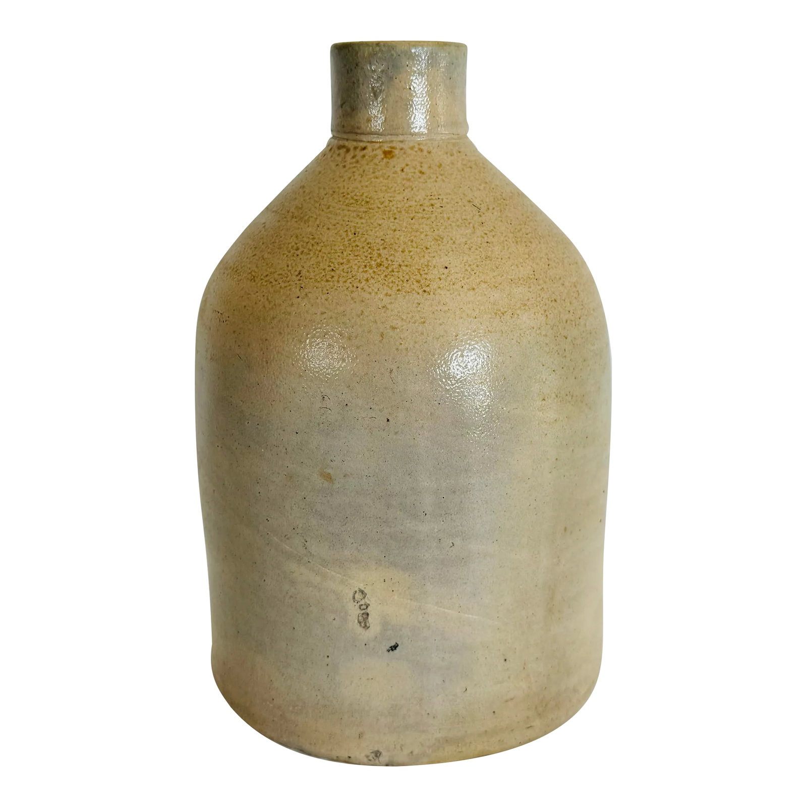 Vintage Stoneware Handled Jug: Vintage stoneware handled jug. One gallon size. No marks. Condition: Alterations: Original Condition Unaltered Imperfections: Some Imperfections Condition Notes: Light wear from age and use Origin: