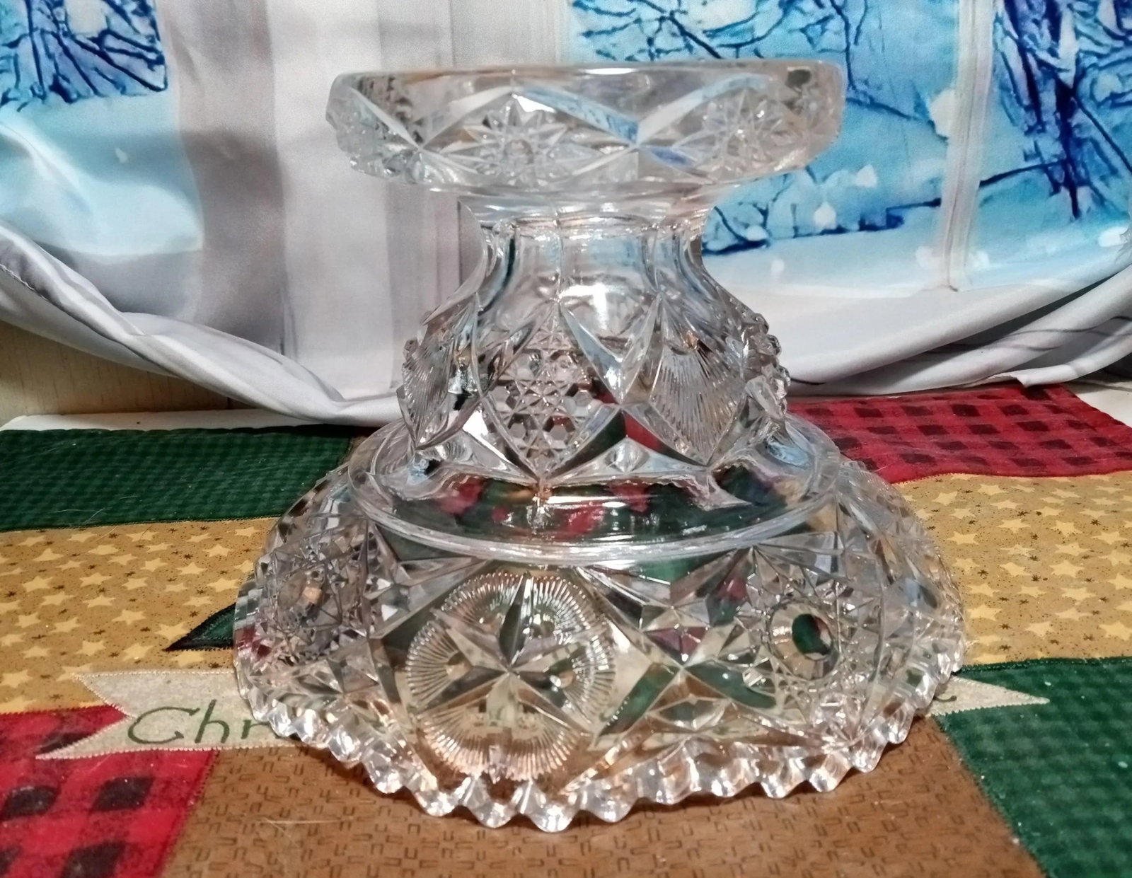 Antique Eapg McKee Punch Bowl Base - 3