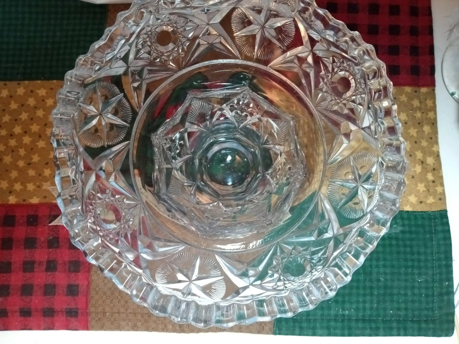 Antique Eapg McKee Punch Bowl Base - 5