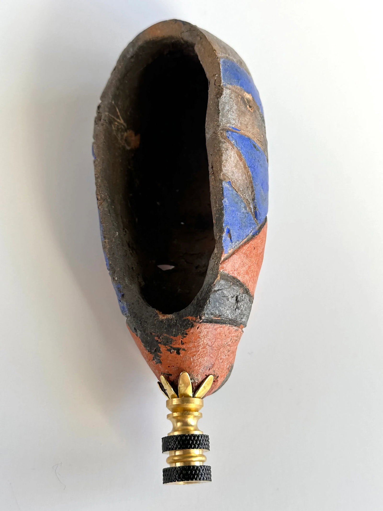 African Mask Lamp Finial - 5