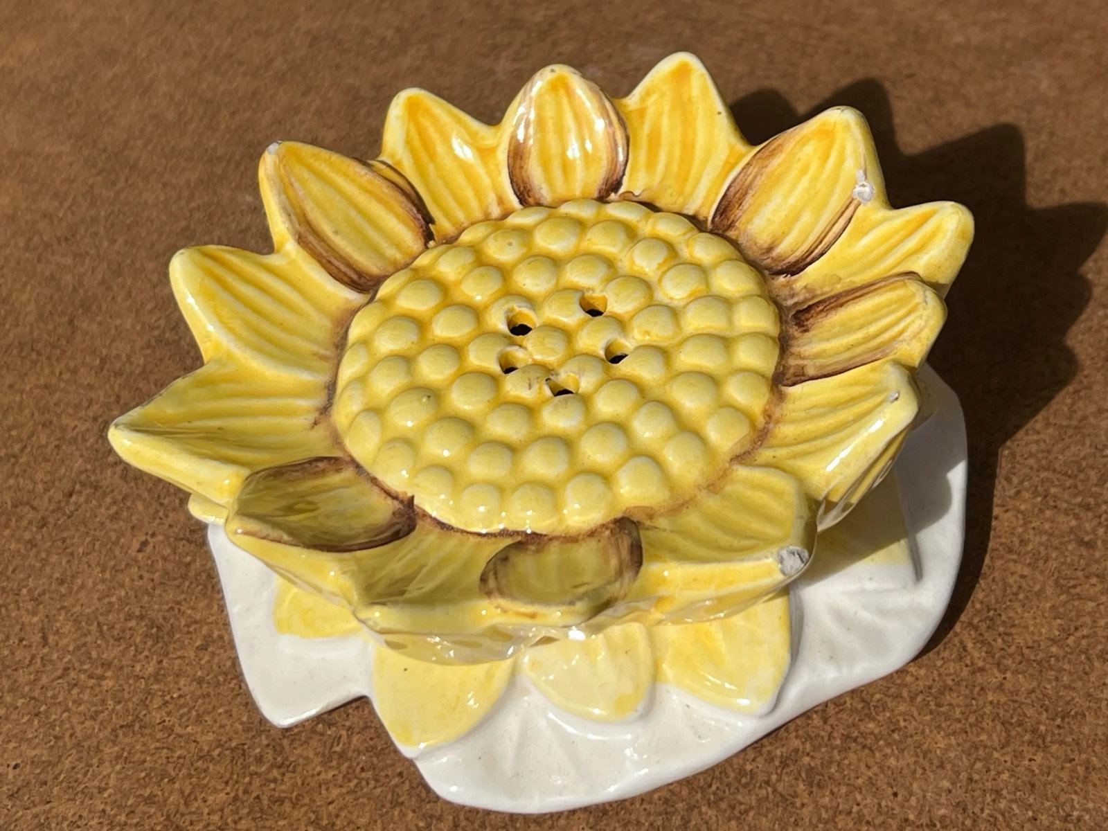 Mid Century Ceramic Sunflower Shaker - 3