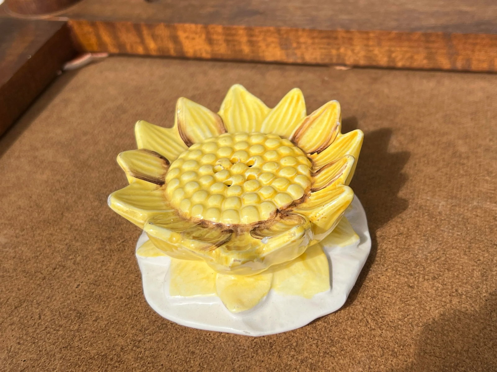 Mid Century Ceramic Sunflower Shaker - 4