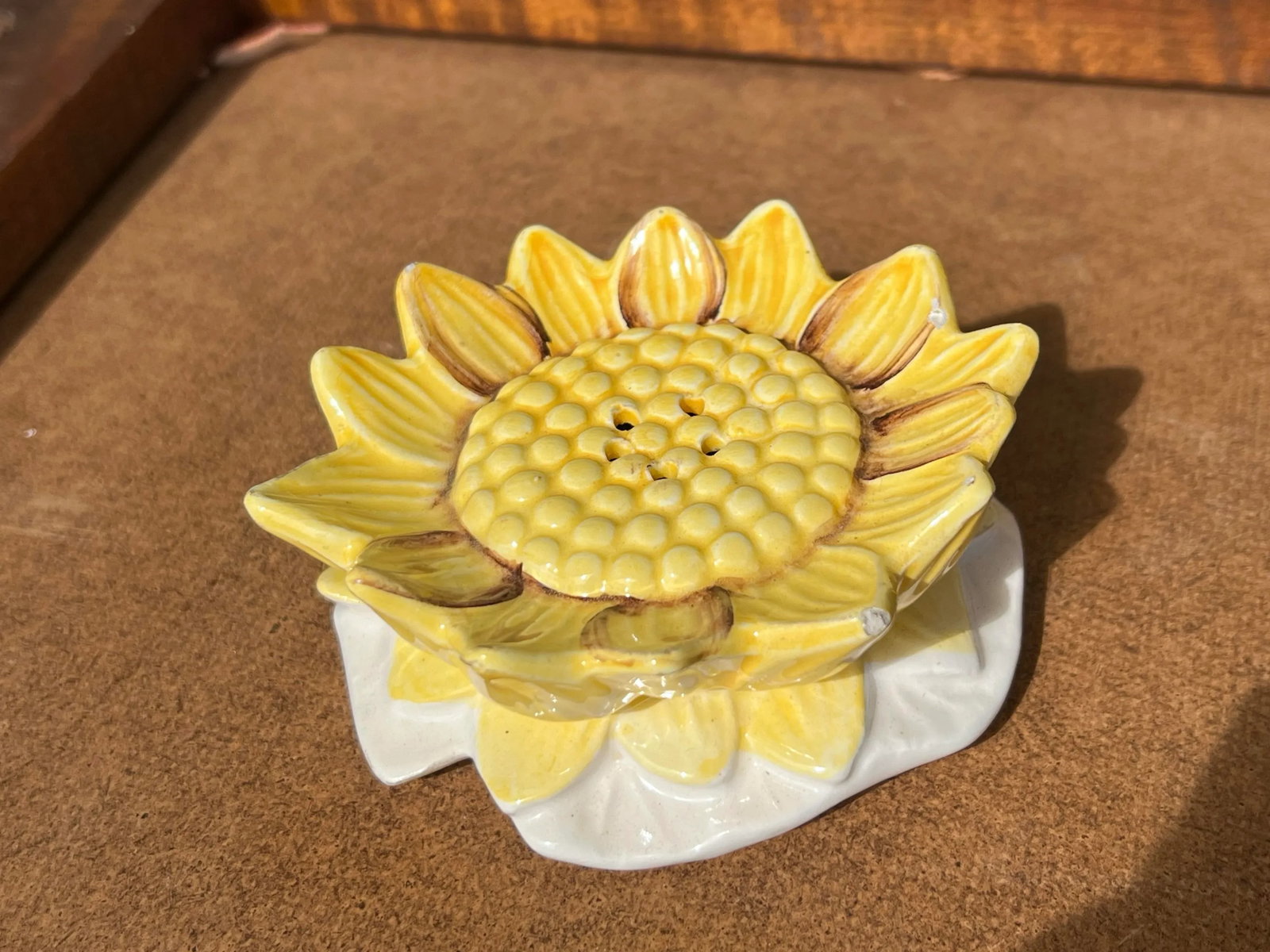 Mid Century Ceramic Sunflower Shaker - 5